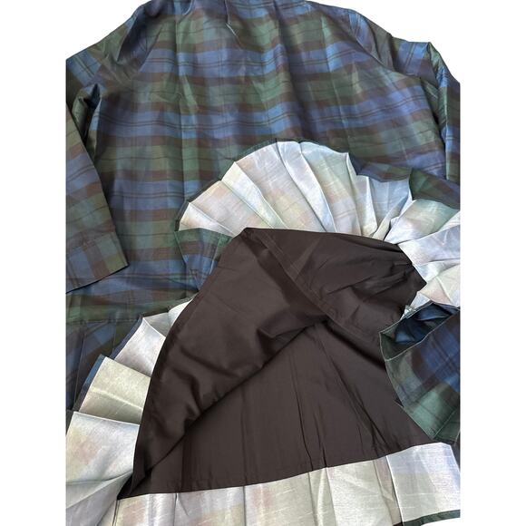 Tuckernuck Blackwatch Tate Plaid Callahan Long Sleeve Mini Dress Green Sz Large - Picture 13 of 13